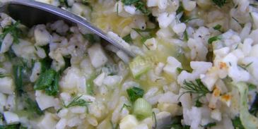 фаршированные кальмары с рисом и яйцом