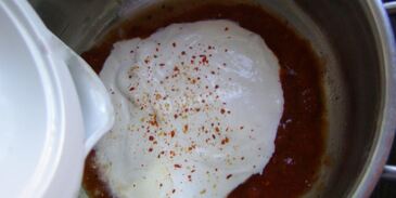 фаршированные кальмары с рисом и яйцом