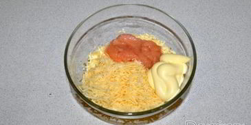 фаршированные яйца с икрой трески, минтая