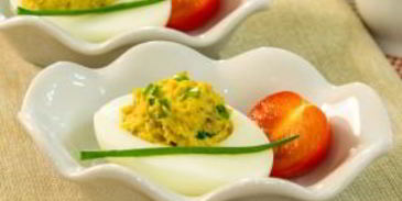 яйца, фаршированные грибами