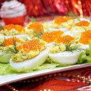 Рецепт Яиц фаршированных красной икрой