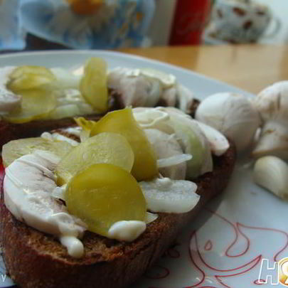 Бутеры — гренки По крестьянски