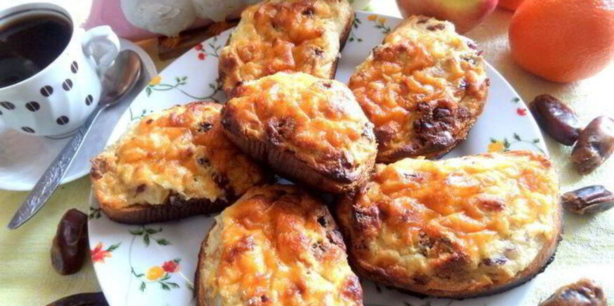 Рецепт горячих творожных гренков