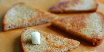 гренки из черного хлеба с яйцом