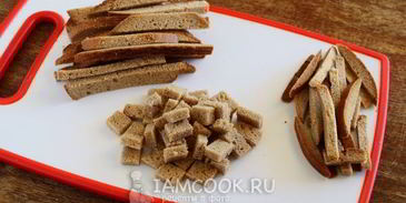 гренки из черного хлеба в духовке