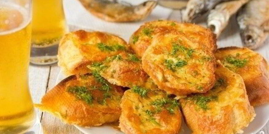 Рецепт гренков к пиву