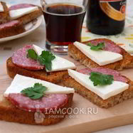 Рецепт Гренков с чесноком к пиву