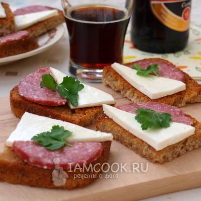 Гренки с чесноком к пиву