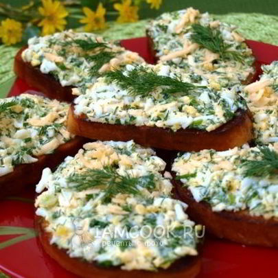 Гренки с сыром и чесноком