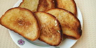 гренки с сыром и чесноком