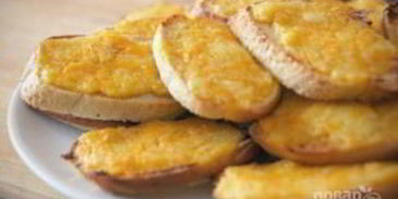 гренки с сыром и яйцом в духовке