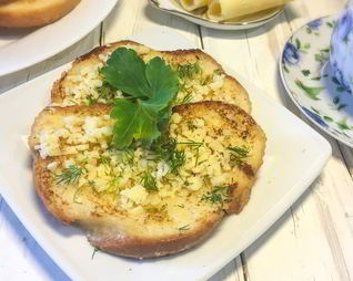 Гренки с сыром