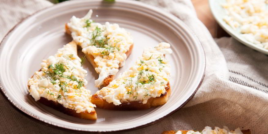 Рецепт гренков с яйцом