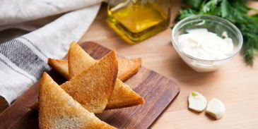 гренки с яйцом