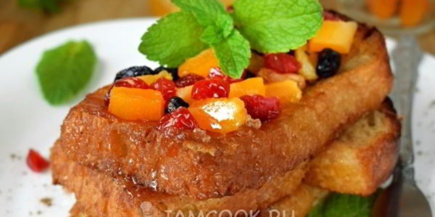 Рецепт гренков в жасминовом чае