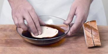 сладкие гренки без молока и яиц