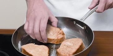 сладкие гренки без молока и яиц