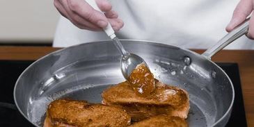 сладкие гренки без молока и яиц