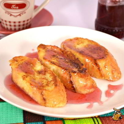 Сладкие гренки на завтрак