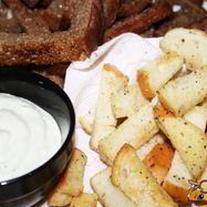 Рецепт Закусочных гренков к пиву Ин-ян