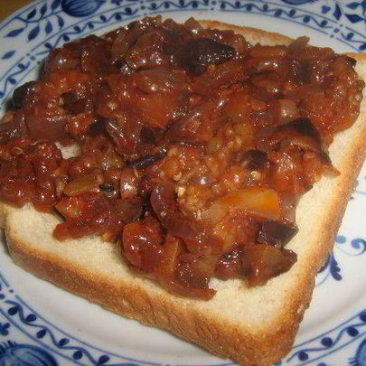 Быстрая икра из баклажанов