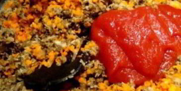 грибная икра с томатной пастой