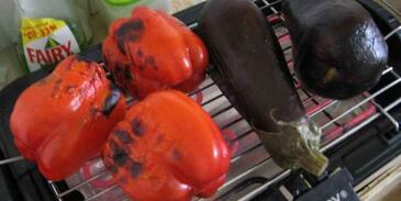 икра баклажанная с красным перцем