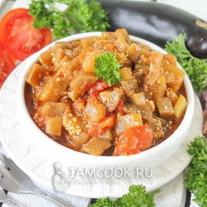 Икра баклажанная жареная