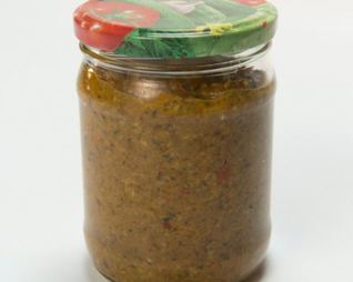 Икра из печеных овощей и жареных грибов