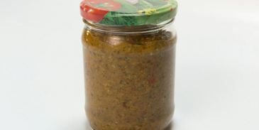 икра из печеных овощей и жареных грибов