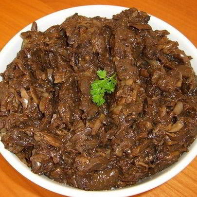 Икра из сушеных грибов