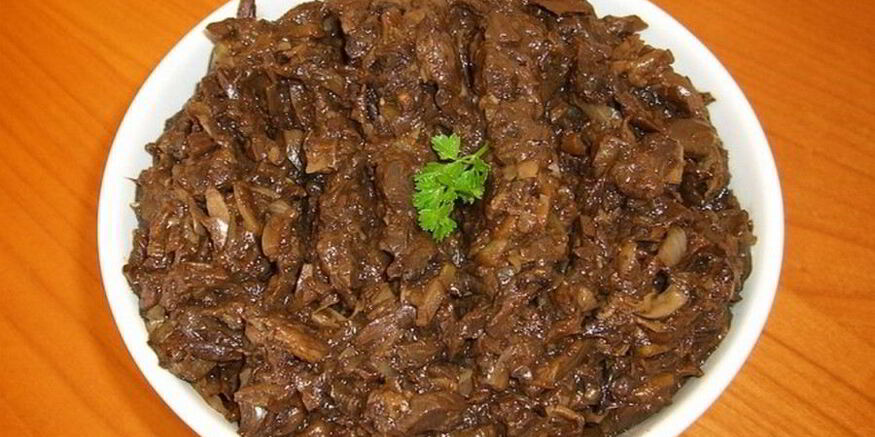 Рецепт икры из сушеных грибов