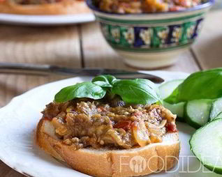 Икра из запеченных баклажанов