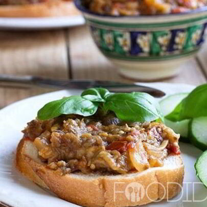 Икра из запеченных баклажанов