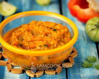 Икра из зеленых помидоров