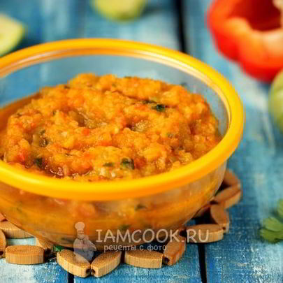 Икра из зеленых помидоров