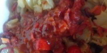 икра кабачковая с томатной пастой и чесноком