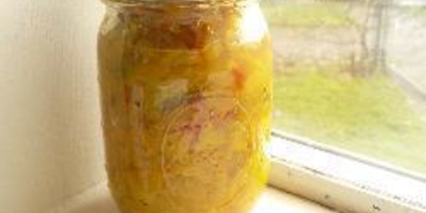 Рецепт икры-релиша из кабачков, лука и сладкого перца