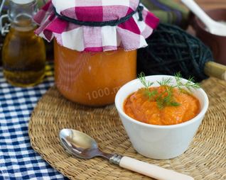 Кабачковая икра с томатной пастой на зиму