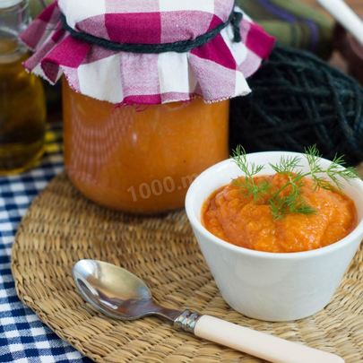 Кабачковая икра с томатной пастой на зиму