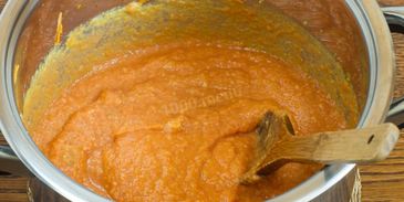 кабачковая икра с томатной пастой на зиму