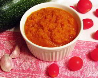 Кабачковая икра с томатной пастой