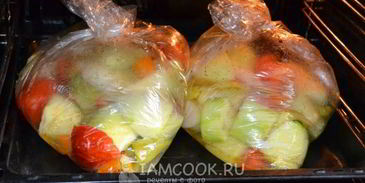 кабачковая икра в рукаве для запекания