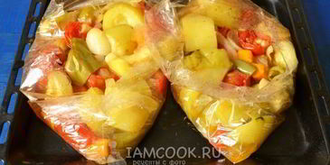 кабачковая икра в рукаве для запекания