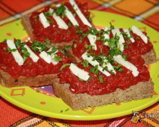 Свекольная икра с баклажаном