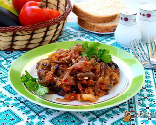 Жареная икра из баклажанов