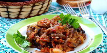 жареная икра из баклажанов