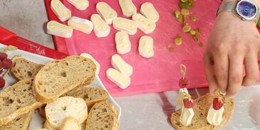 четыре вида канапе