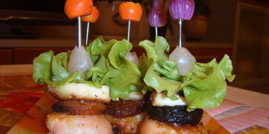 Рецепт горячих канапе сливка@абрикоска