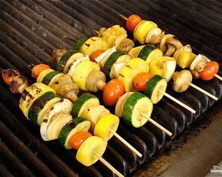 Канапе из овощей гриль